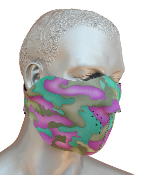 Qh-5529 Colorful Neoprene Half Face Mask