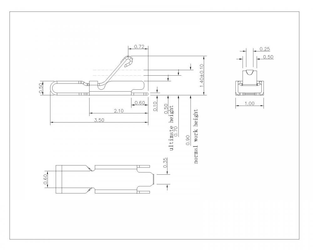 SF-035-XX-17 สปริงนิ้ว L 3.5 มม.