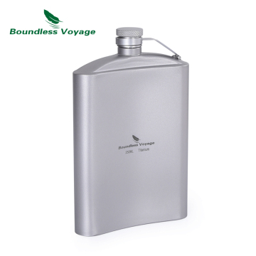 Boundless Voyage: Mini Titanium Hip Flask for Outdoor Adventures
