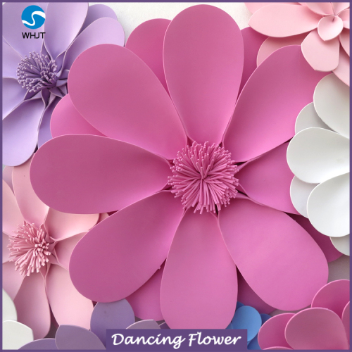 Colorful Artificial Wholesale Handmade Foam Rose Flower For Backdrop Decoration