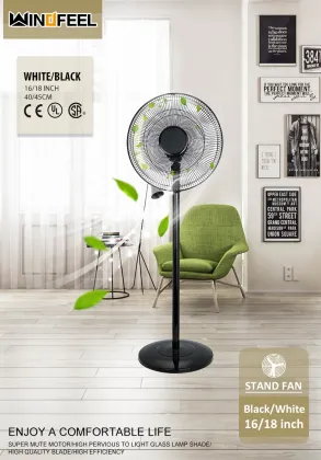AC DC 16Inch Rechargeable Emergency Solar Stand Fan