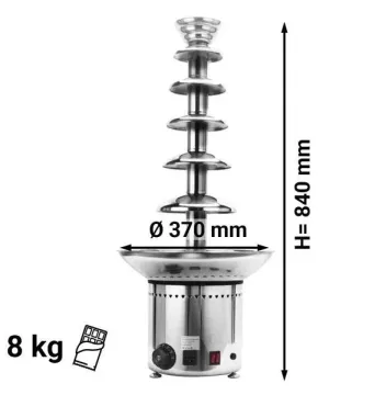 SS304 Stainless Steel Chocolate Commercial Fountain