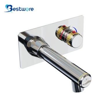 Automatic Wall Mount Faucet with Thermostat Control