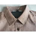 Women Casual 2 Pockets Corduroy Long Sleeve Shirt