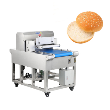 Fully Automatic Cake, Bread, Bun, and Hamburger Slicer: Adjustable for Commercial Use