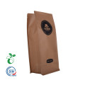 Food Grade Brown Craft Paper Coffee Packaging Bag