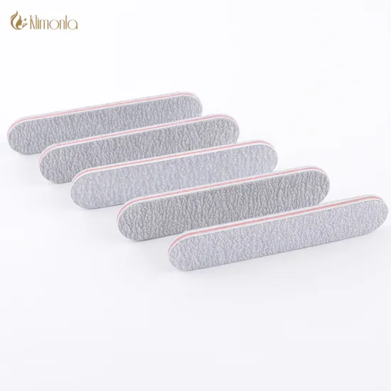 20pcs Mini Gray Nail File Buffer Professional Double Side 9*2cm Sanding Nail File 100/180 Disposable Mini Nails File Manicure