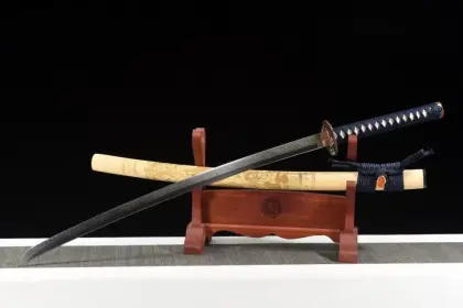 Japanese Samurai Katana Eagle Soaring in the Sky