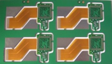 Oem Service Multi-layers Flexible Pi 35um Rigid Pcb Board Gold Plating 105mΩ