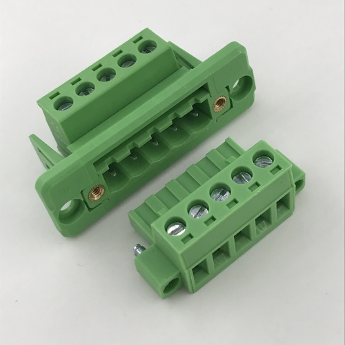 5way 5.08 pitch through wall panel terminal block