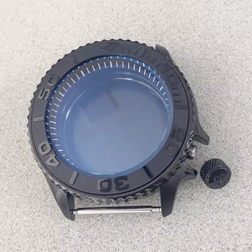 41.5mm Stainless Steel 3-point 8-Handle Black Inner Shadow PVD Black Case Watch Dengan SKX Diadaptasi Gerakan NH35-Opsi Pengganti