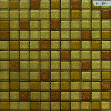 Interior Glittery Glass Mosaic Tile FL089