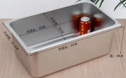 Stainless steel GN 1/1 pans