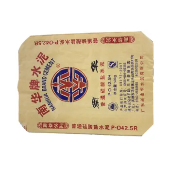 Three layer kraft paper bag for cement packaging