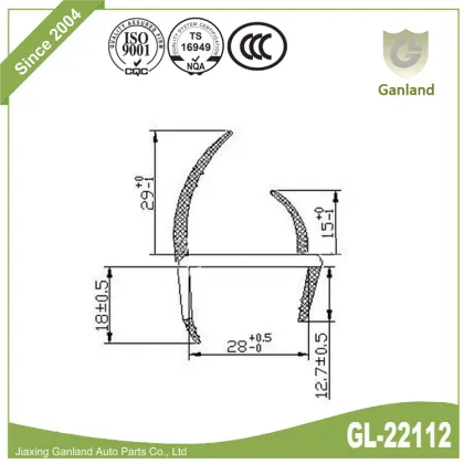 GL-22118 PVC European Truck Door Seal Accessories