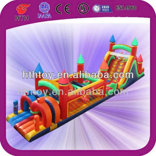 2014New sport games inflatable pool obstacle