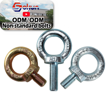 Forged Anchor Eye Bolt DIN 580: Galvanized Steel Eye Screw for Robust Anchoring Applications