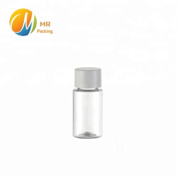 10 ml Clear PET Plastic Bottle with Color-Coded Screw Caps