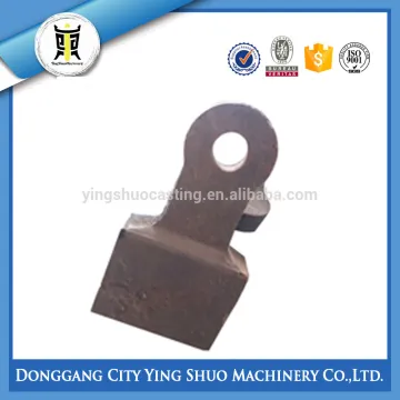High mangaense hammer for impact crusher,high Mn wear resistant steel hammer,steel crusher hammer