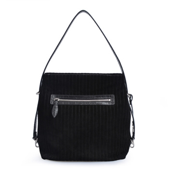 Soft Leather Black Hobo Everyday Bag Women`s Bag