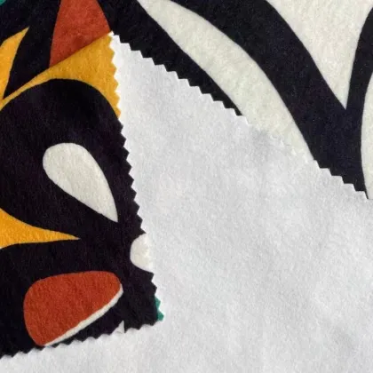 Piano Velvet Fabric: Knit Polyester Tie Dyed Printed Dralon Fabric for Fashion