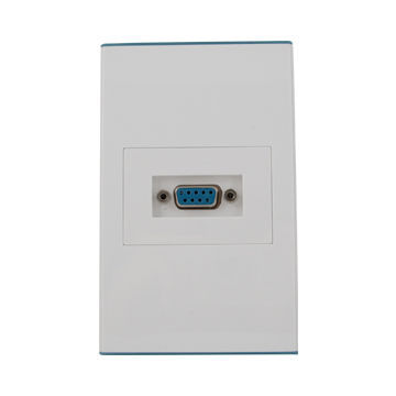 2013 Hot Selling Intelligent Decoration VGA Plug Nickel Plated Wall Plate with One Horizontal Port