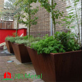 Rust Color Corten Steel Garden Flower Pot