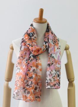 Latest multi-colour light printing fashion ladies poncho