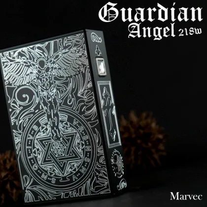 Engraved Dual 18650 Guardian Angel Box Mod
