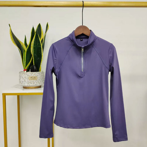 High Quality Premium Purple Ladies Equestrian Top