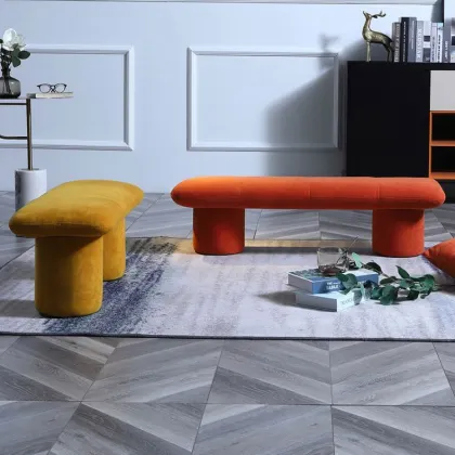 Change Shoe Solid Wood Stool, Cloth Art Pier Sofa, Simple Wear Shoe Stool, Tea Table, Small Round Stool: Stylish Furniture Solutions