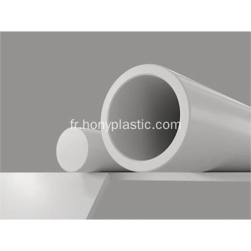 Plate de plaque PTFE, barre ronde PTFE, feuille de tige PTFE