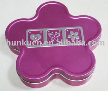 Flower -shape metal box