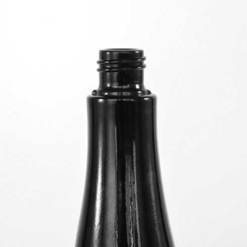 Spezielle schwarze Glas Toner handgefertigte Flasche