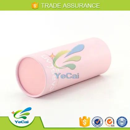 pink cosmetics packaging box with insert