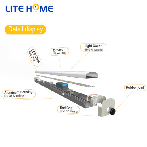 LED Linear Batten Light 20W with Emergency