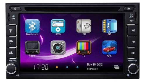 (UNIVERSAL 6) 6.2 inch 2 din Car DVD Player with GPS, bluetooth
