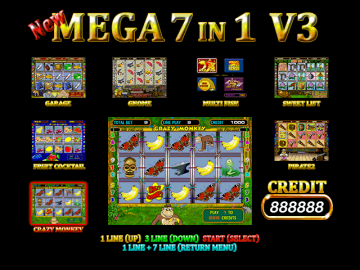 New Mega 7 in 1 V3 Slot game board