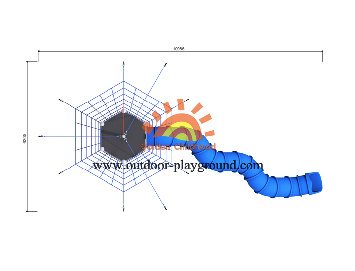 Indoor Toddler Playground With Tube Top