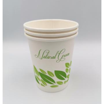 10oz Compostable 처분 할 수있는 커피 차 종이 뜨거운 컵