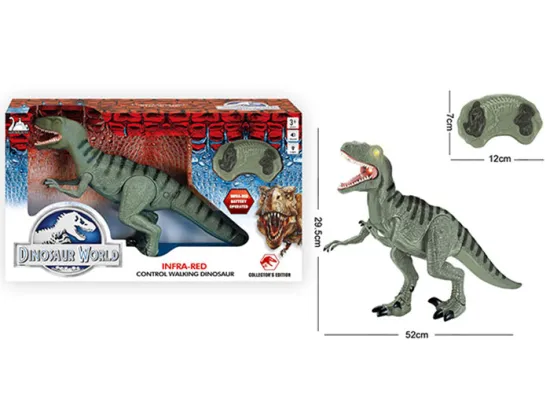 DINOSAUR ISLAND TOYS INFRARED R/C DINOSAUR , WITH SOUND AND LIGHT