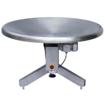 Motorized Stainless Steel Rotary Collecting Table for Packing Systems