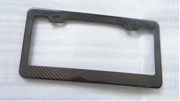 Modern And Stylish Carbon Fiber License Plate Frames
