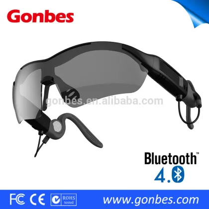 top quality bluetooth sun glasses UV 400 & CE FDA driving glasses running sport sunglasses