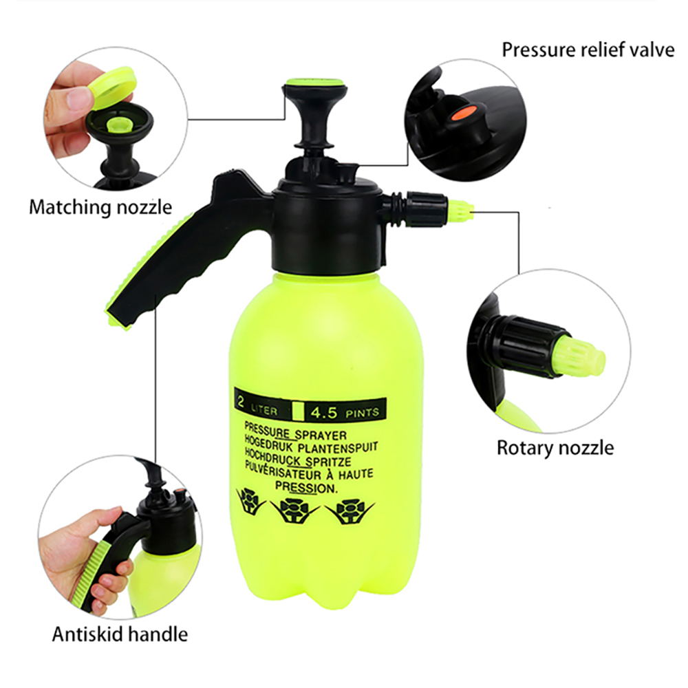 2 L spruzzatore di schiuma per pompa a mano a mano a pressione portatile giardino spruzzo in plastica bottiglia in schiuma neve in schiuma