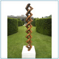 New Design Outdoor Corten Stahl Skulptur