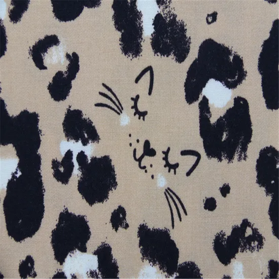 Printed Rayon Plain Cloth With Cat'S Head Pattern