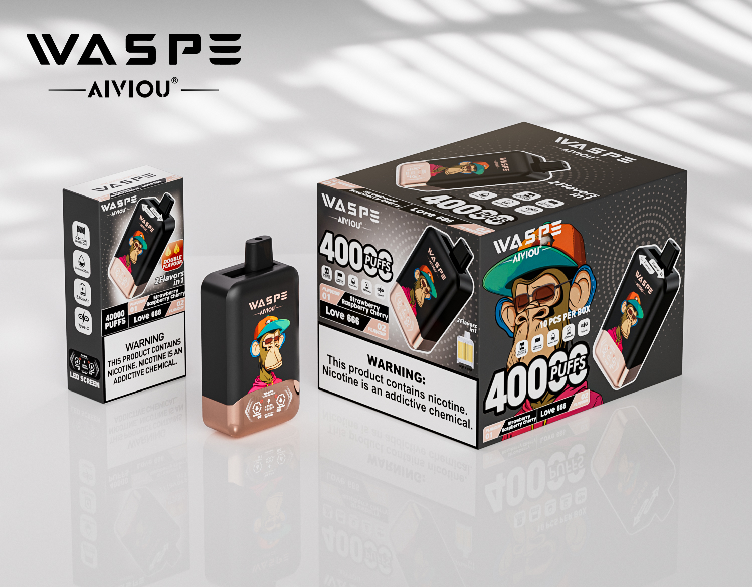 Waspe 40000 Puff Disposable Vape Harga Grosir