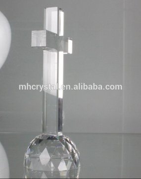 precious crystal religious models,crystal religion crystal standing crosses MH-15027