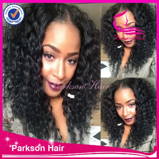 Factory price brazilian remy hair spring curl good quality for black women 8-26inch 100% human hair silk top full lace wigs